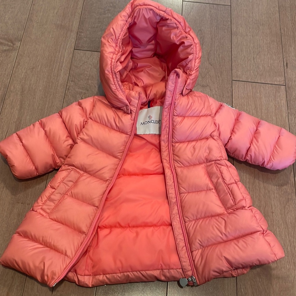 Moncler Pink Long Coat